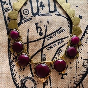 Lucky Brand ☘️ Red Jade Collar Necklace